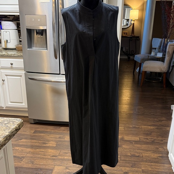 Banana Republic Classic Black Cotton Dress XL - Picture 2 of 5